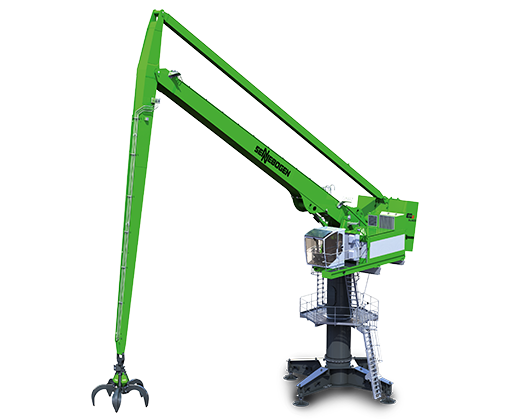 SENNEBOGEN Balance Umschlagmaschine Umschlagbagger 8240 EQ Zweischalengreifer Hafenumschlag